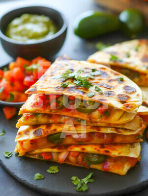 Spicy Jalapeño Pizza Quesadilla