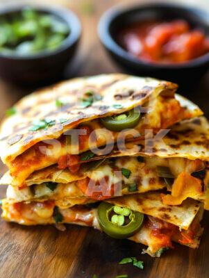 Jalapeño Pizza Quesadilla