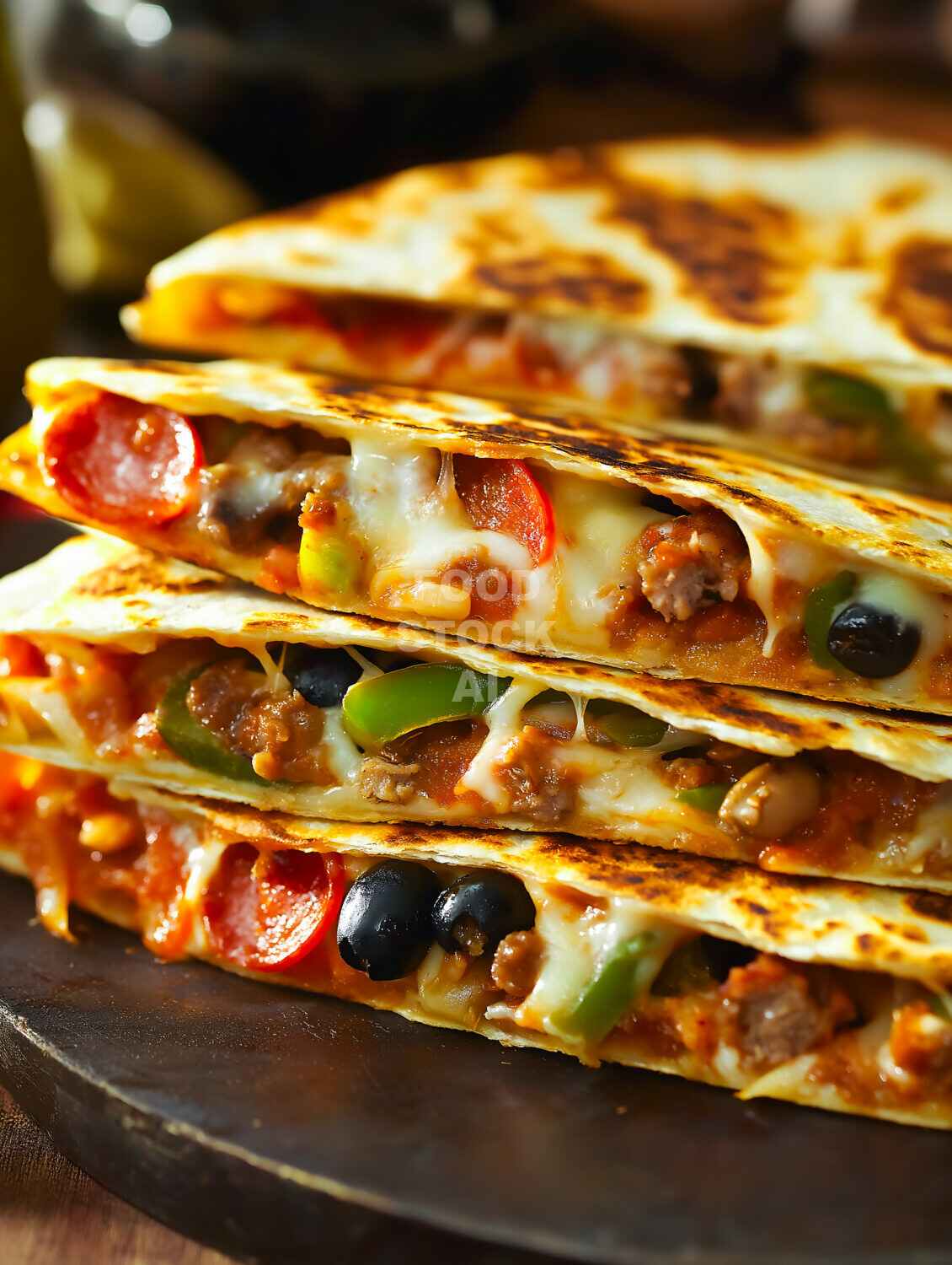 Supreme Pizza Quesadilla Feast