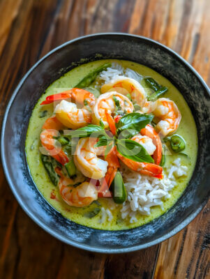 Thai Green Curry with Shrimp