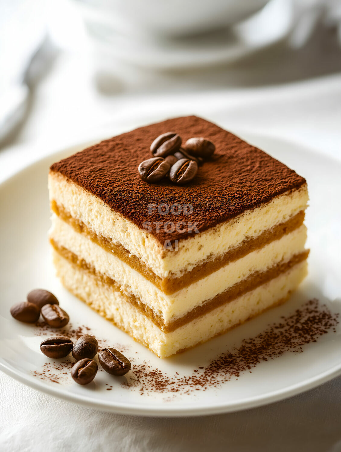 Italian Elegance: A Slice of Tiramisu Cake