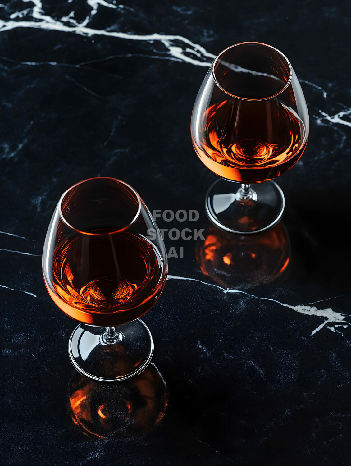 Brandy on Black Marble