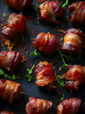 Bacon-wrapped dates